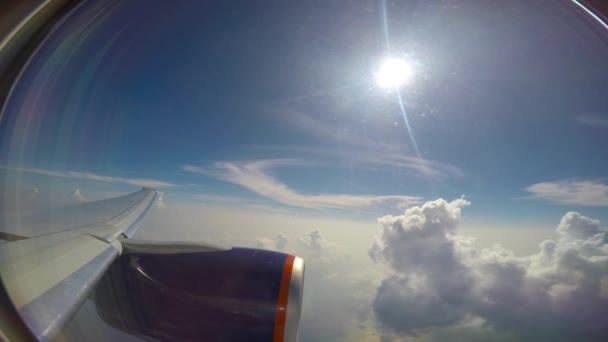Voando Avião Sobre Maldivas — Vídeo de Stock