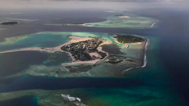 Ilha Das Maldivas Guraidhoo Seus Arredores — Vídeo de Stock