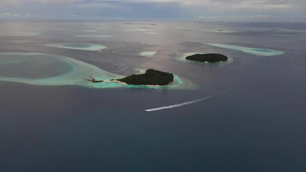 Malediwska Wyspa Guraidhoo Jej Okolice — Wideo stockowe