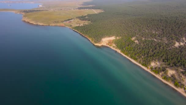 Malebná Pláž Sarai Výlet Jezeru Bajkal — Stock video