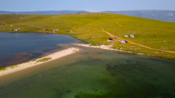 Rock Garden Capo Elgai Viaggio Lago Baikal — Video Stock