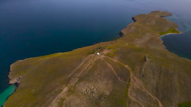 Ilha Ogoy Uma Viagem Lago Baikal — Vídeo de Stock