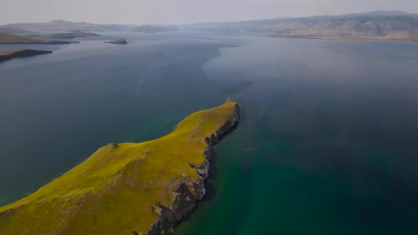 Остров Огой Поездка Байкал — стоковое видео