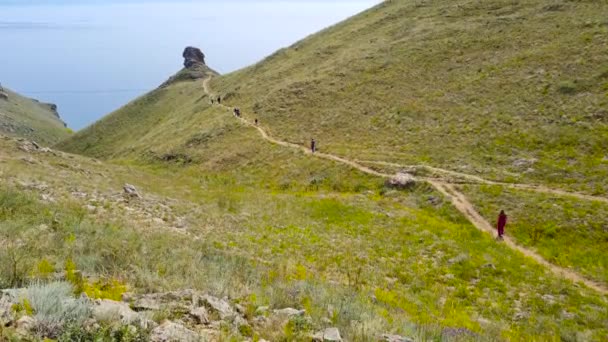 Angel Rock Vagyok Kirándulás Bajkál Tóhoz — Stock videók