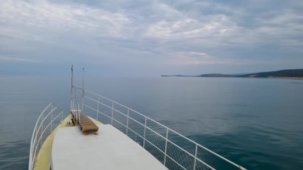 Excursion Bateau Long Détroit Petite Mer Voyage Lac Baïkal — Video