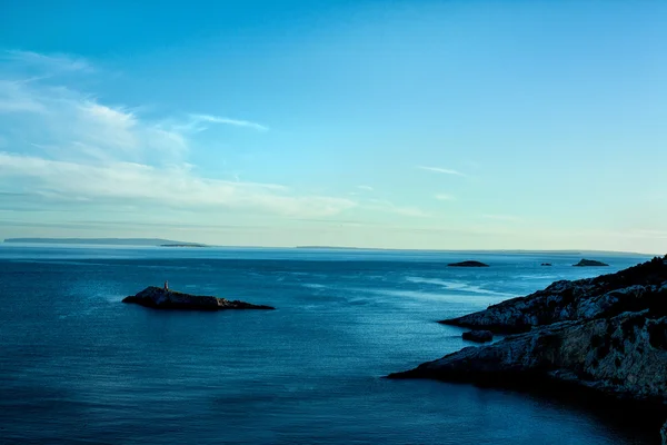 Ibiza mar de noche — Foto de Stock