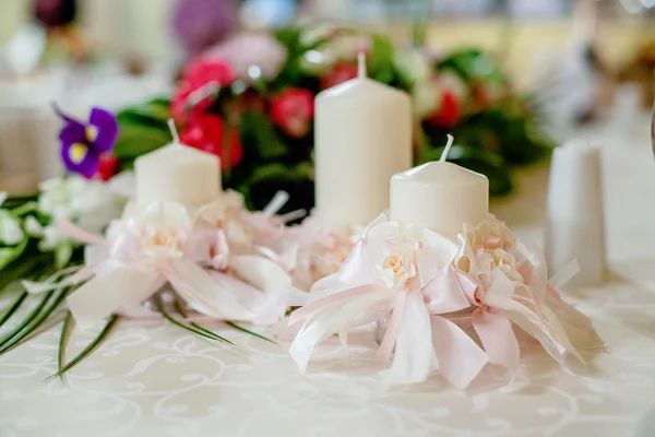 Casamento de castiçal decoração — Fotografia de Stock