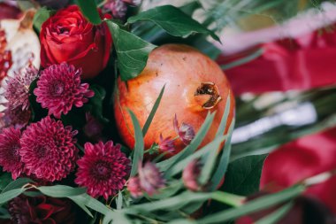 Düğün Çiçek dekorasyon greyfurt ile