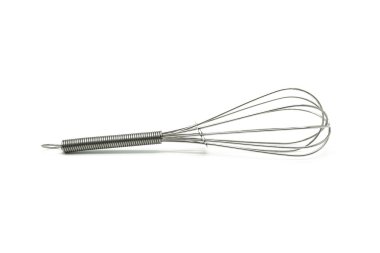 Stainless balloon whisk isolated