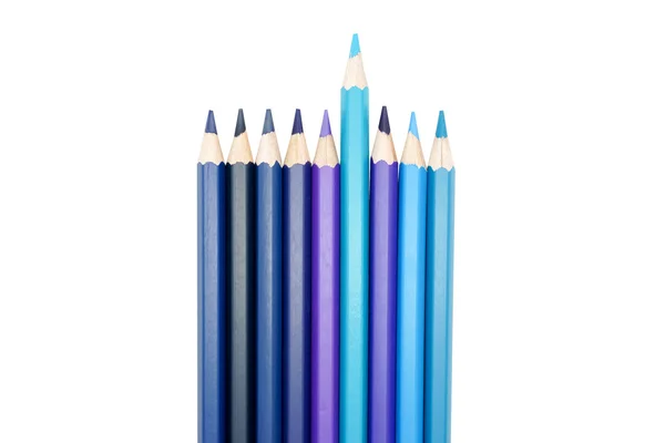 Σύνολο χρωματισμένα μολύβια που έχουν απομονωθεί — Φωτογραφία Αρχείου