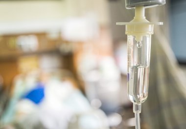 Tatlı tuzlu Intravenous (IV) damla hastanede hasta için.