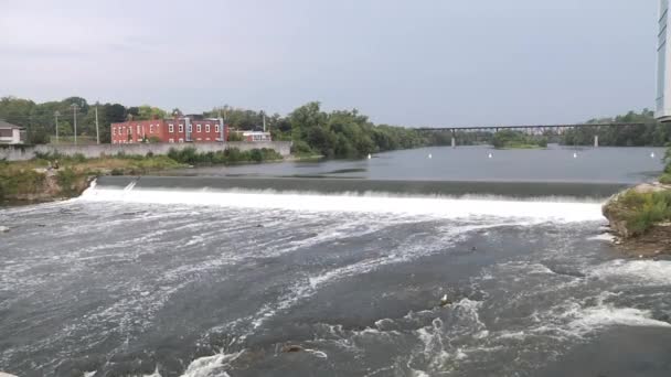 The Grand River, wide shot. — Stock Video