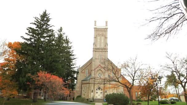 Igreja Presbiteriana de Richmond Hill. Tiro largo — Vídeo de Stock