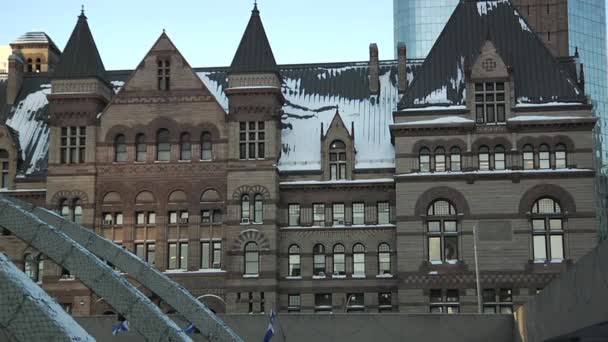 Old building in Toronto Downtown — Stock Video