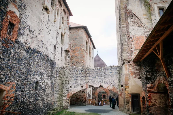 Αναγέννηση Και Γοτθικό Στυλ Water Medieval Castle Svihov Winter Pilsen — Φωτογραφία Αρχείου