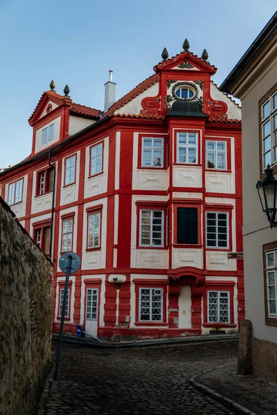 Fascinerende Smalle Pittoreske Straat Met Barokke Renaissance Historische Gebouwen Zonnige — Stockfoto