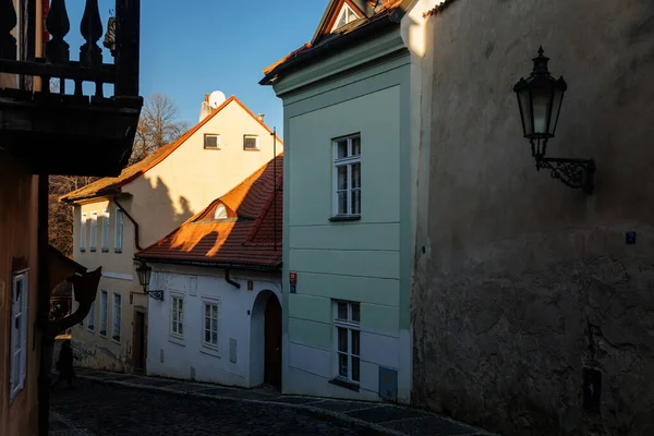 Fascinante Rua Pitoresca Estreita Com Edifícios Históricos Barrocos Renascentistas Dia — Fotografia de Stock