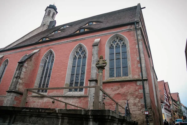 Pedra Medieval Gótica Katholische Pfarrkirche Johannis Igreja São João Johannisbrunnen — Fotografia de Stock