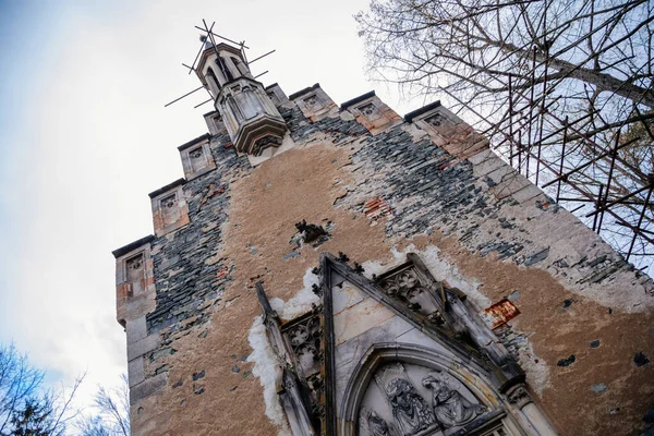 Neo Gotische Kapel Ruïnes Van Horni Hrad Renaissance Neo Renaissance — Stockfoto