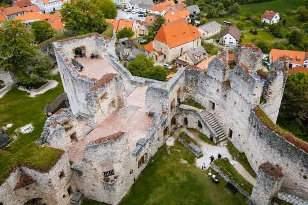 Stone Gothic Ruins Old Medieval Castle Rabi National Park Sumava — Stock Photo, Image