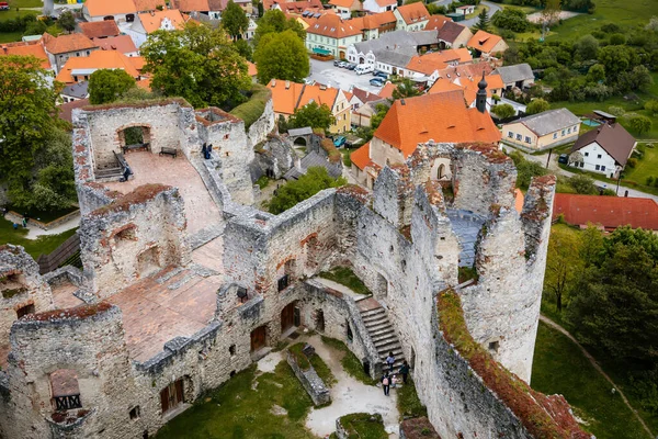 Stone Gothic Ruins Old Medieval Castle Rabi National Park Sumava Royalty Free Stock Images