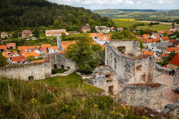 Stone Gothic Ruins Old Medieval Castle Rabi National Park Sumava Royalty Free Stock Images
