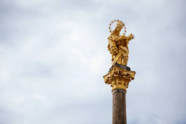 Barok Maria Pest Kolom Belangrijkste Markt Plein Republiek Plein Van — Stockfoto