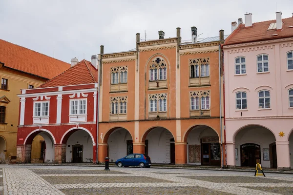 Centro Histórico Cidade Principal Wallenstein Quadrado Com Renascimento Colorido Edifícios — Fotografia de Stock