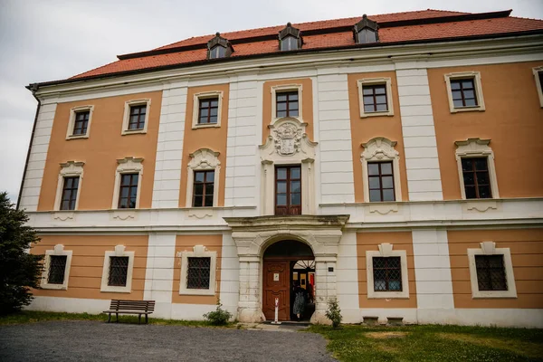 Valec Western Bohemia Czech Republic June 2021 Baroque Castle Front — Stock Photo, Image