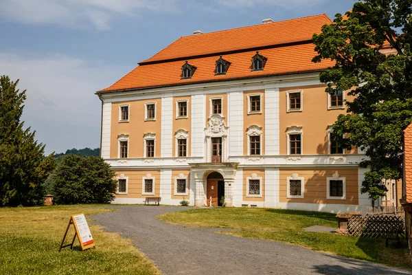 Valec Bohême Ouest République Tchèque Juin 2021 Cour Avant Château — Photo