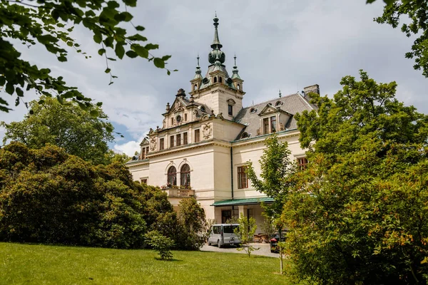 Velke Brezno Bohemia Czech Republic June 2021 State Chateau Turret — Stock Photo, Image
