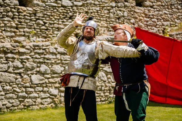 Castle Landstejn Boêmia Sul República Tcheca Julho 2021 Mostra Medieval — Fotografia de Stock