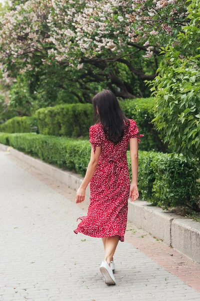 Joven Chica Brunett Elegante Posando Calle Ciudad Mujer Negocios Bastante — Foto de Stock