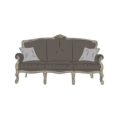 oymalı kanepe uzun bacaklı