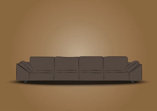 Modernes Sofa — Stockvektor