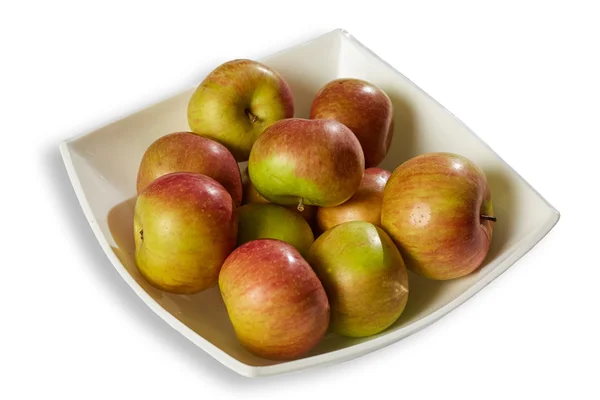 Apple on a dish — Stock Photo, Image