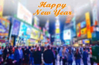 Celebration of New Year in Times Square, New York. clipart