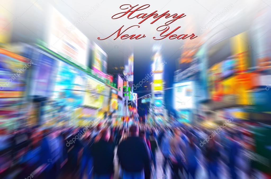 Celebration of New Year in Times Square, New York.