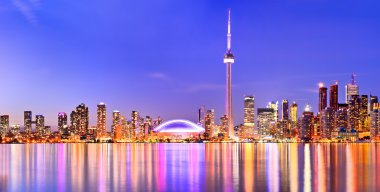 Ontario, Kanada'da Toronto yansıma manzarası.