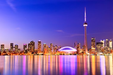 Ontario, Kanada'da Toronto yansıma manzarası.