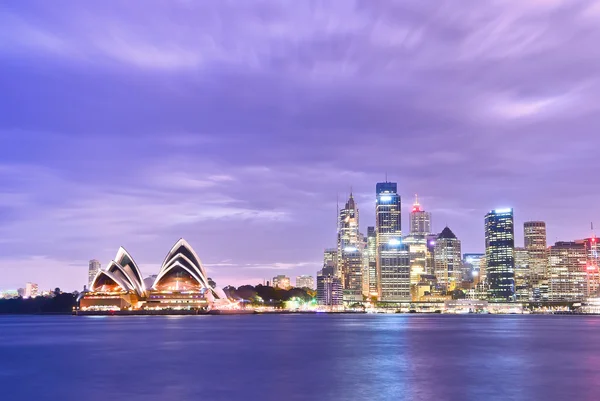 Sydney Harbor and Opera House at twilight