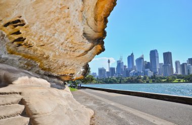 Sidney liman görünümünde güneşli bir gün