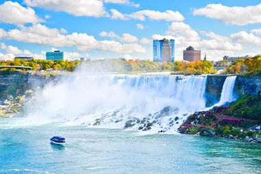 niagara falls görünümünde sonbahar