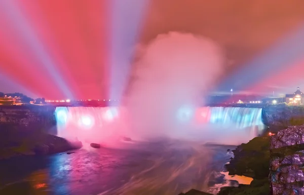 View of Niagara Falls at night — Stock Photo, Image