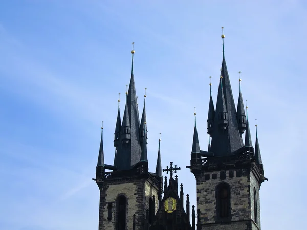 Igreja de Nossa Senhora Tyn em Praga, República Checa — Fotografia de Stock