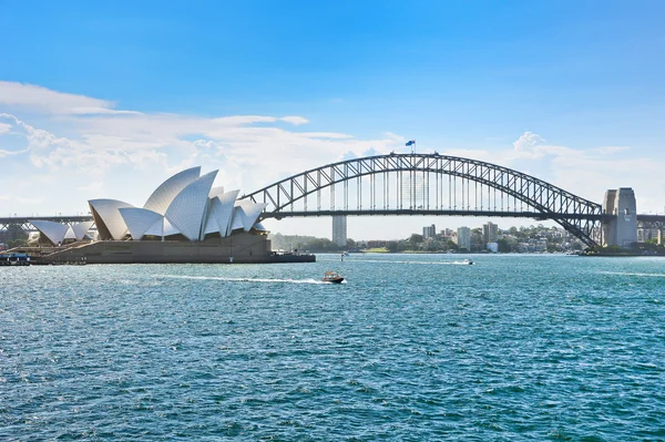 Vue du port de Sydney par une journée ensoleillée — Photo