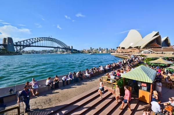 Перегляд кругової набережна в Сіднеї, Австралія — стокове фото