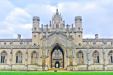 St John's College, Cambridge, İngiltere, İngiltere'de Cambridge Üniversitesi'nde görünümünü.