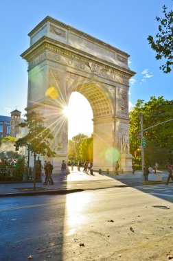 Washington Square Park New York'ta görünümünü