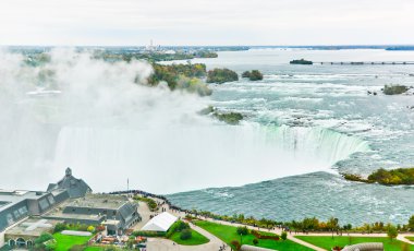 niagara falls görünümünde sonbahar